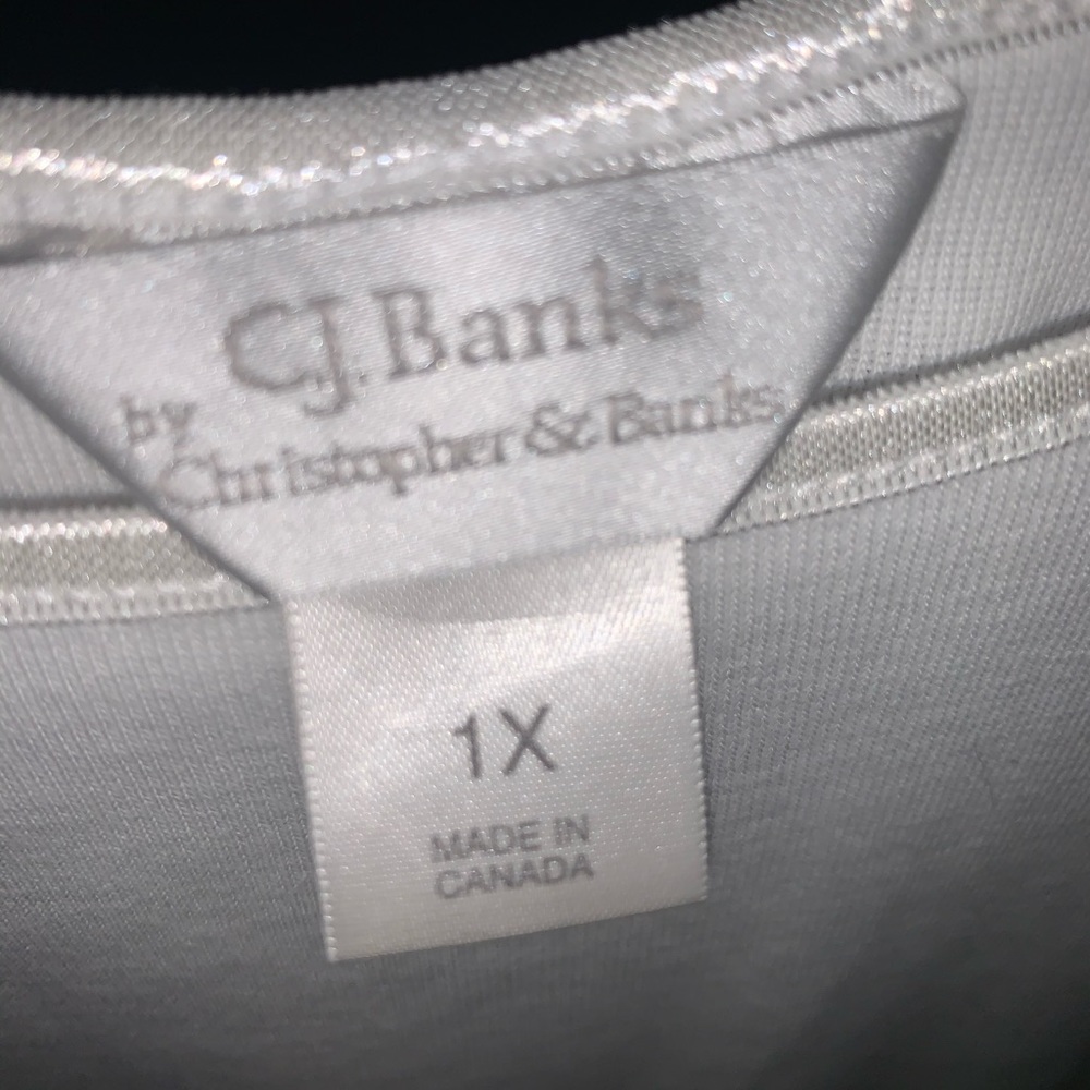 CJ banks white tee